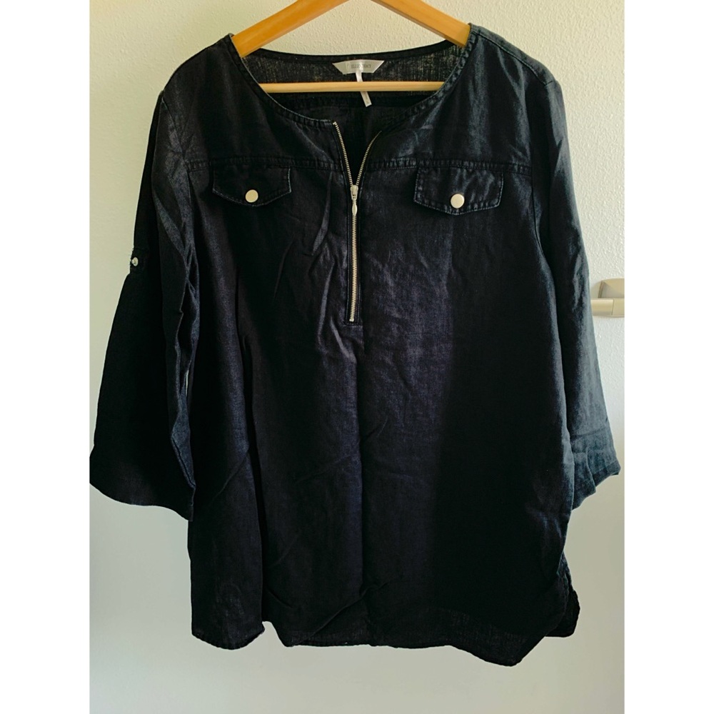 Ellen Tracy tee w zipper